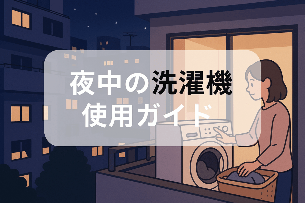 夜中の洗濯機使用ガイド