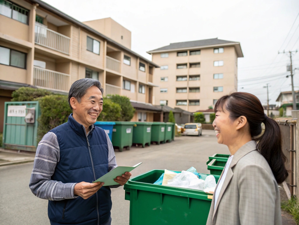 マンションのゴミ捨て場の管理