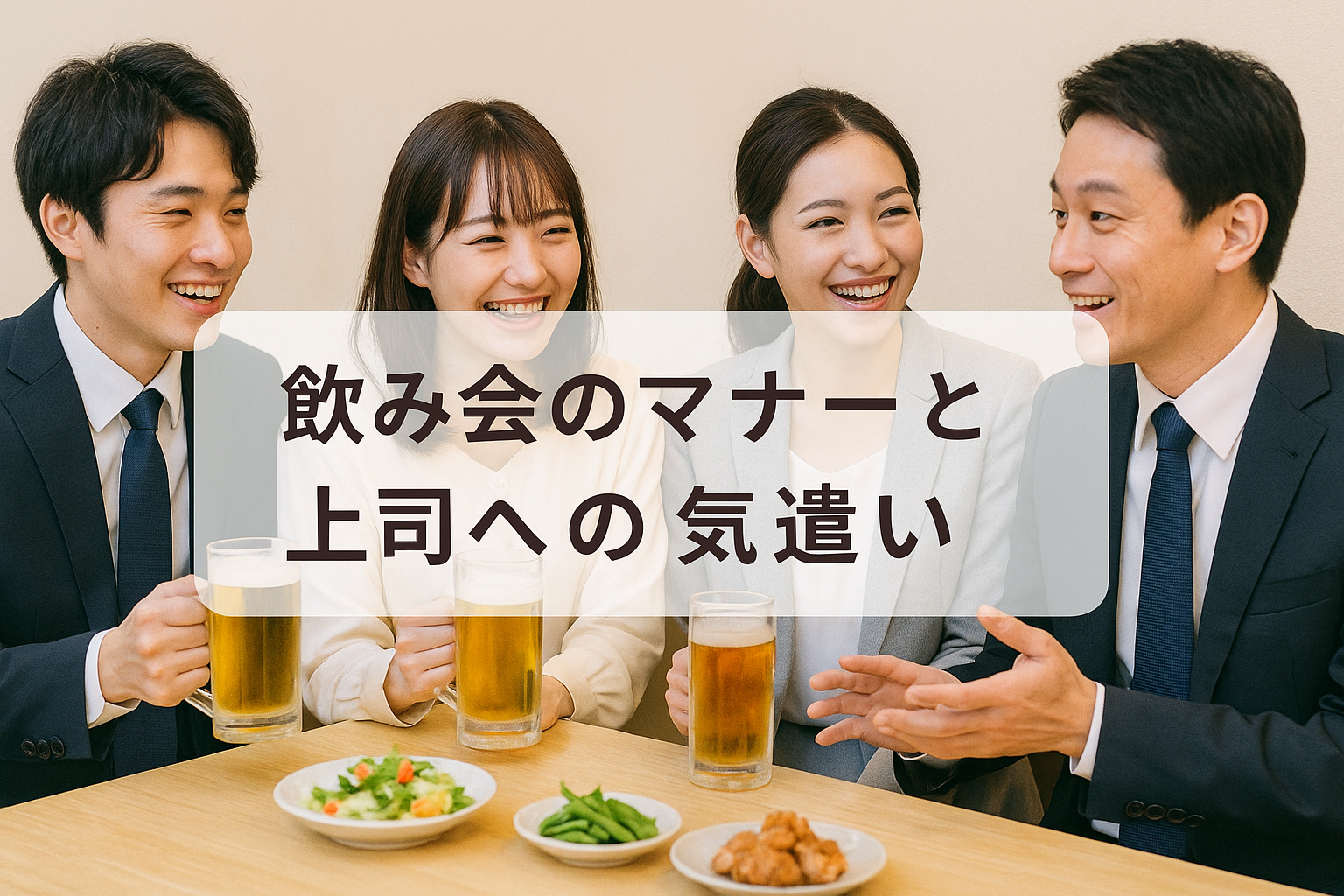 飲み会のマナーと上司への気遣い