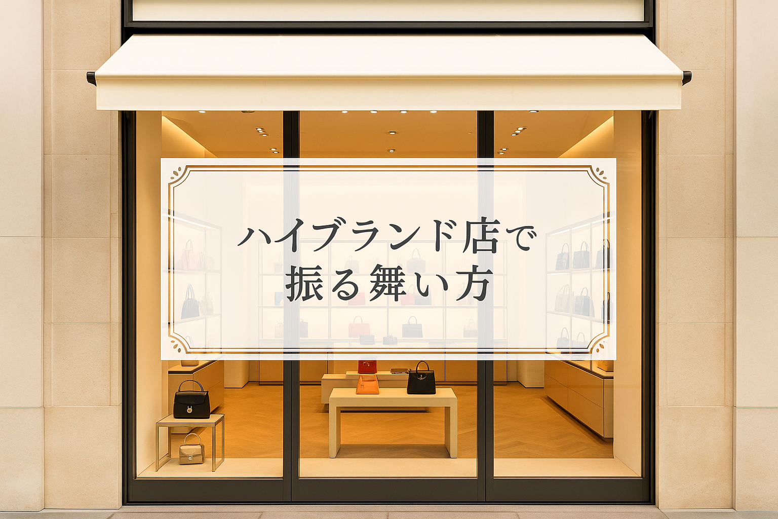 ハイブランド店での振る舞い方