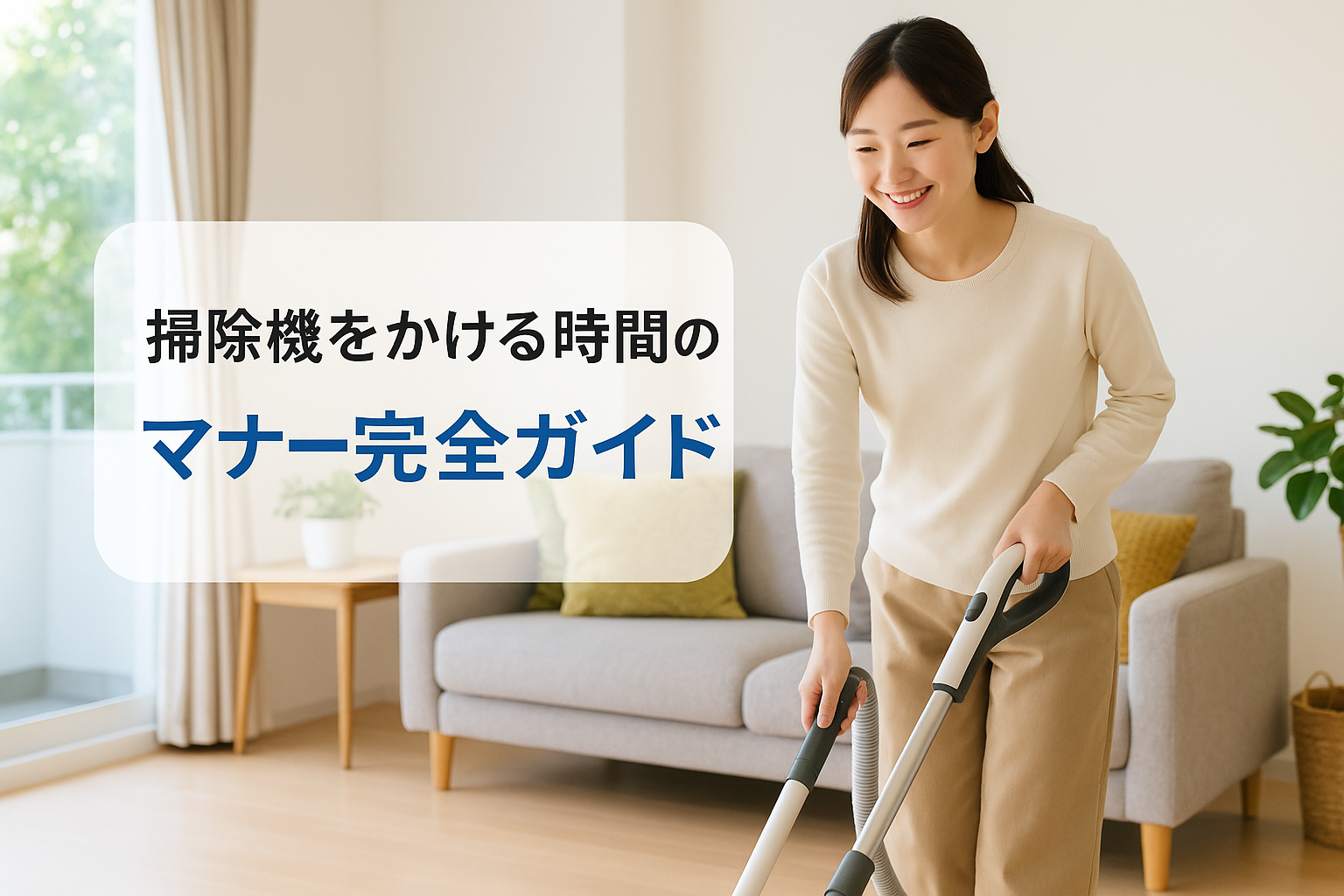 掃除機をかける時間のマナーガイド