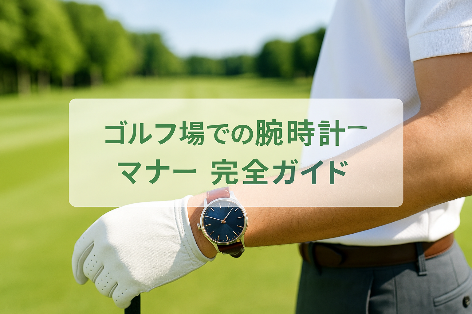 ゴルフ場での腕時計