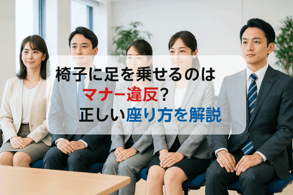 椅子に足を乗せるのは？