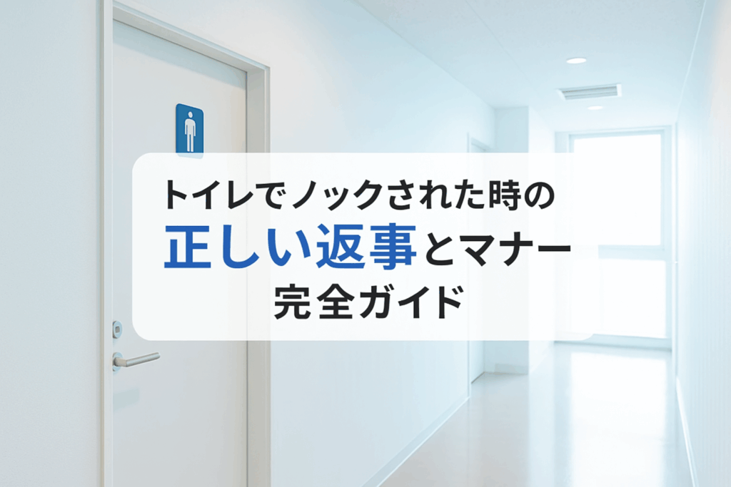 トイレノックされたとき