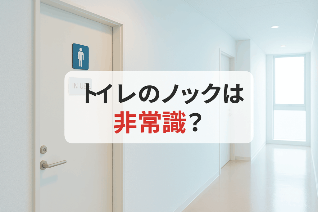トイレノックは非常識？