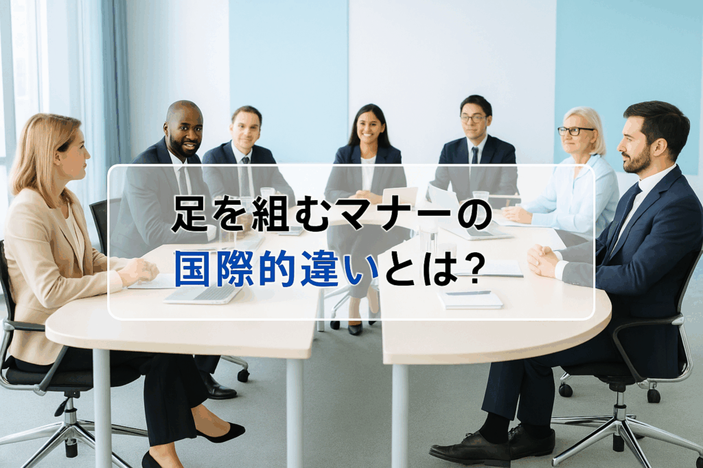 足を組むマナー国際的違い