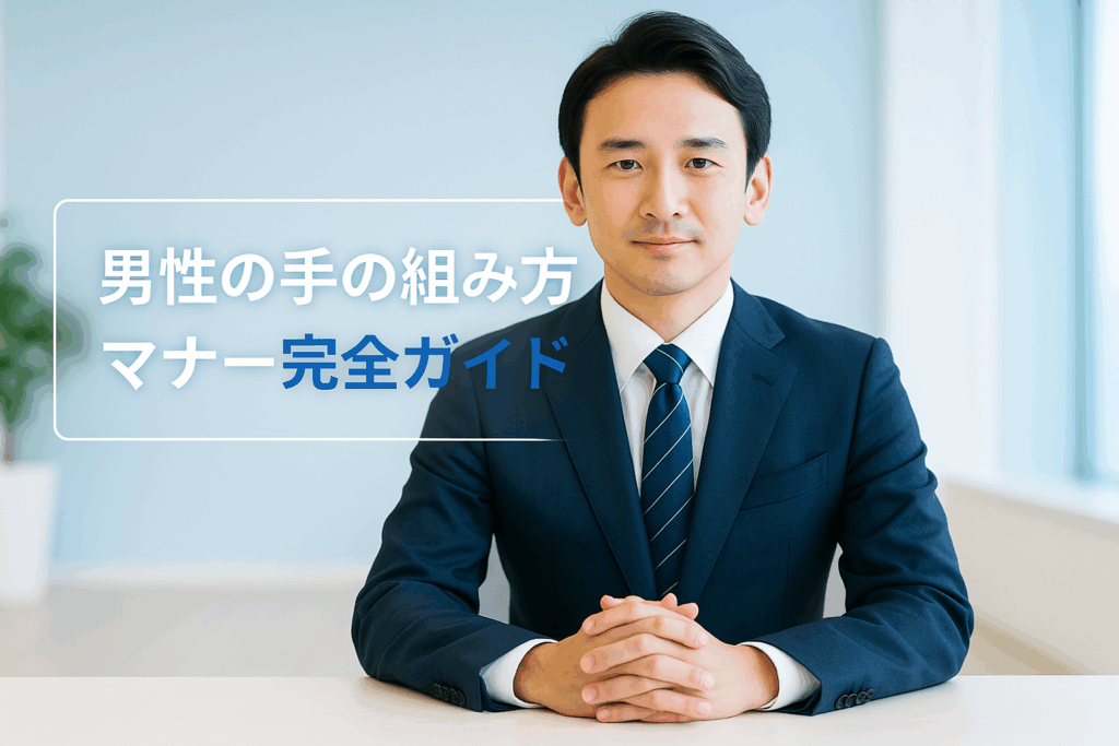 手の組み方マナー