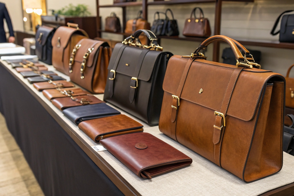 フォーマルバッグが並んでいる売り場