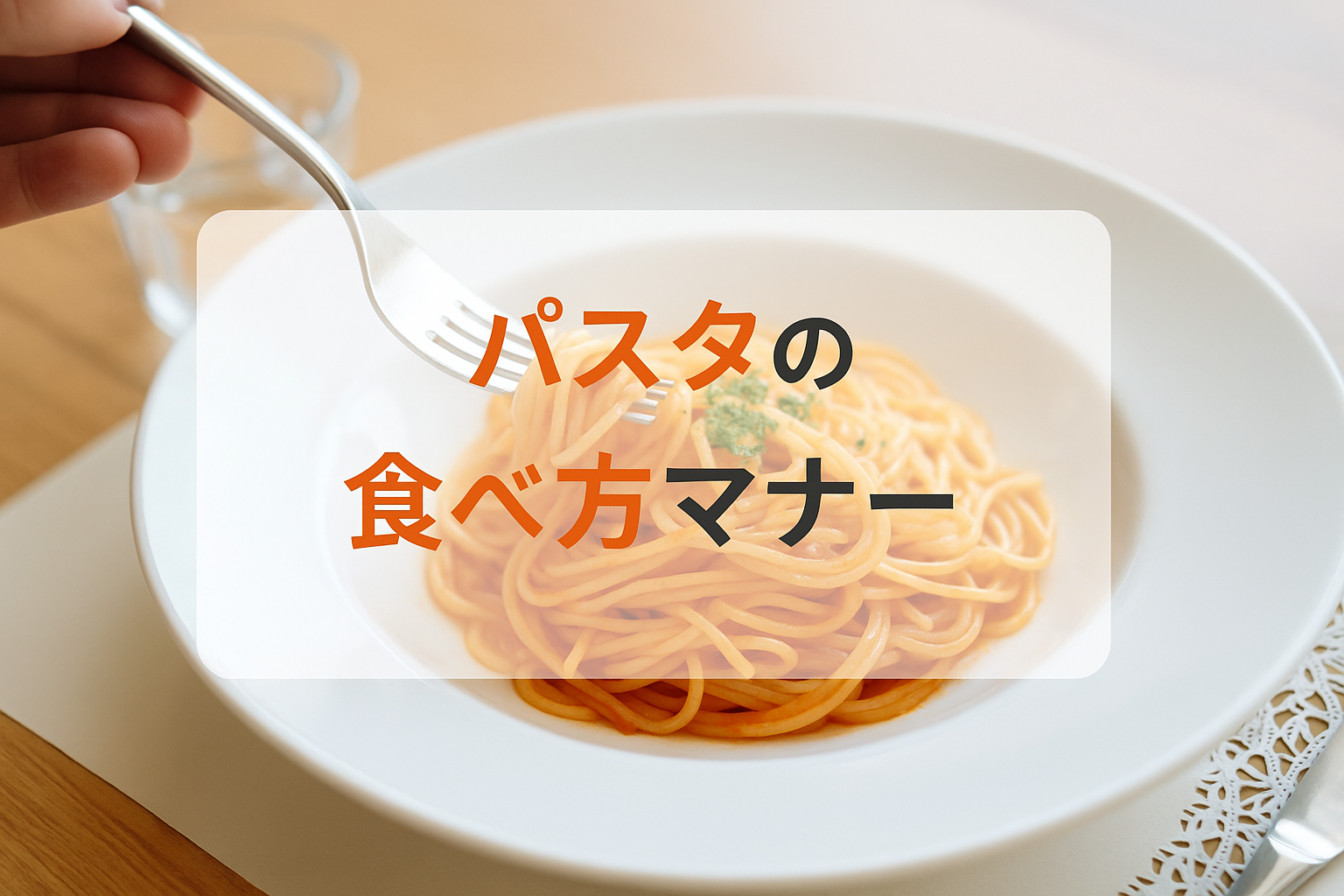 パスタの食べ方マナー