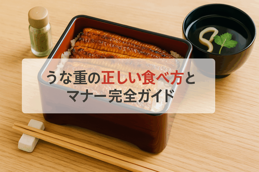 うな重 食べ方 マナー
