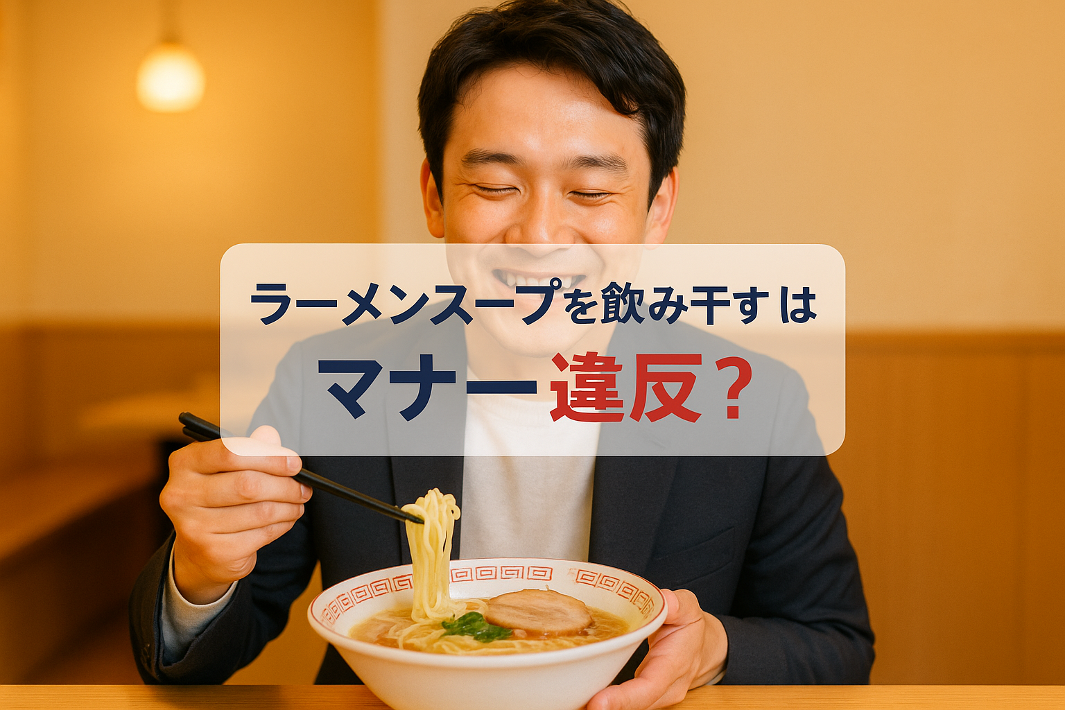 ラーメンスープ 飲み干す マナー