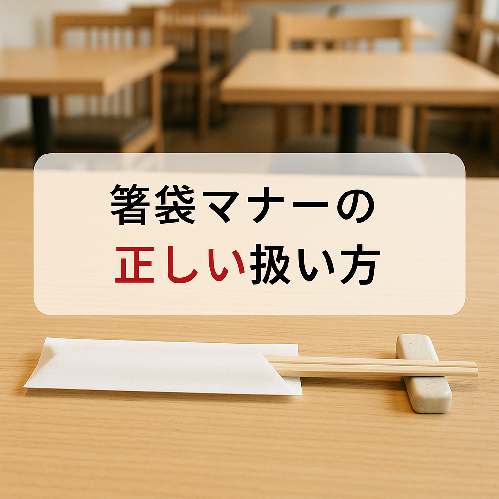 箸袋 折る マナー