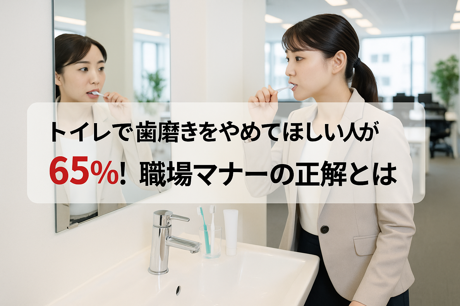 トイレ 歯磨き マナー