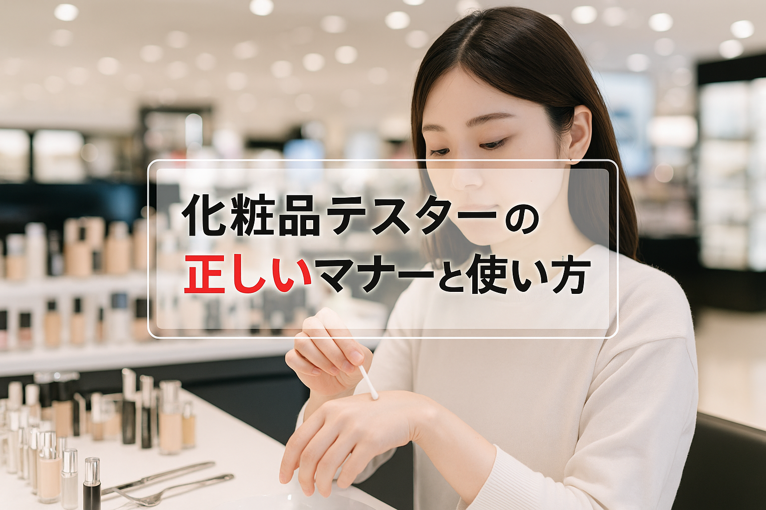 化粧品テスターマナー