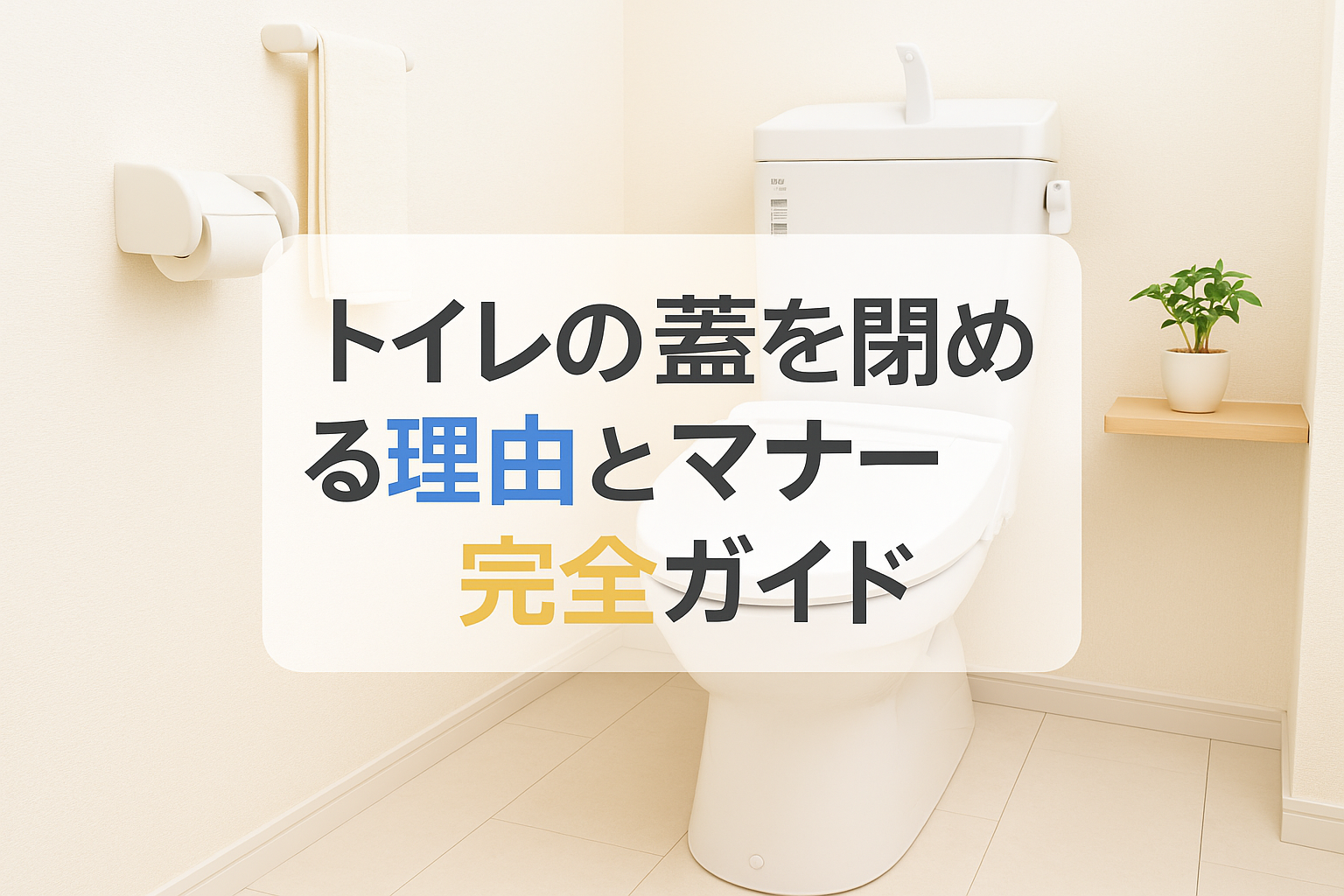 トレイの蓋を閉めるマナー