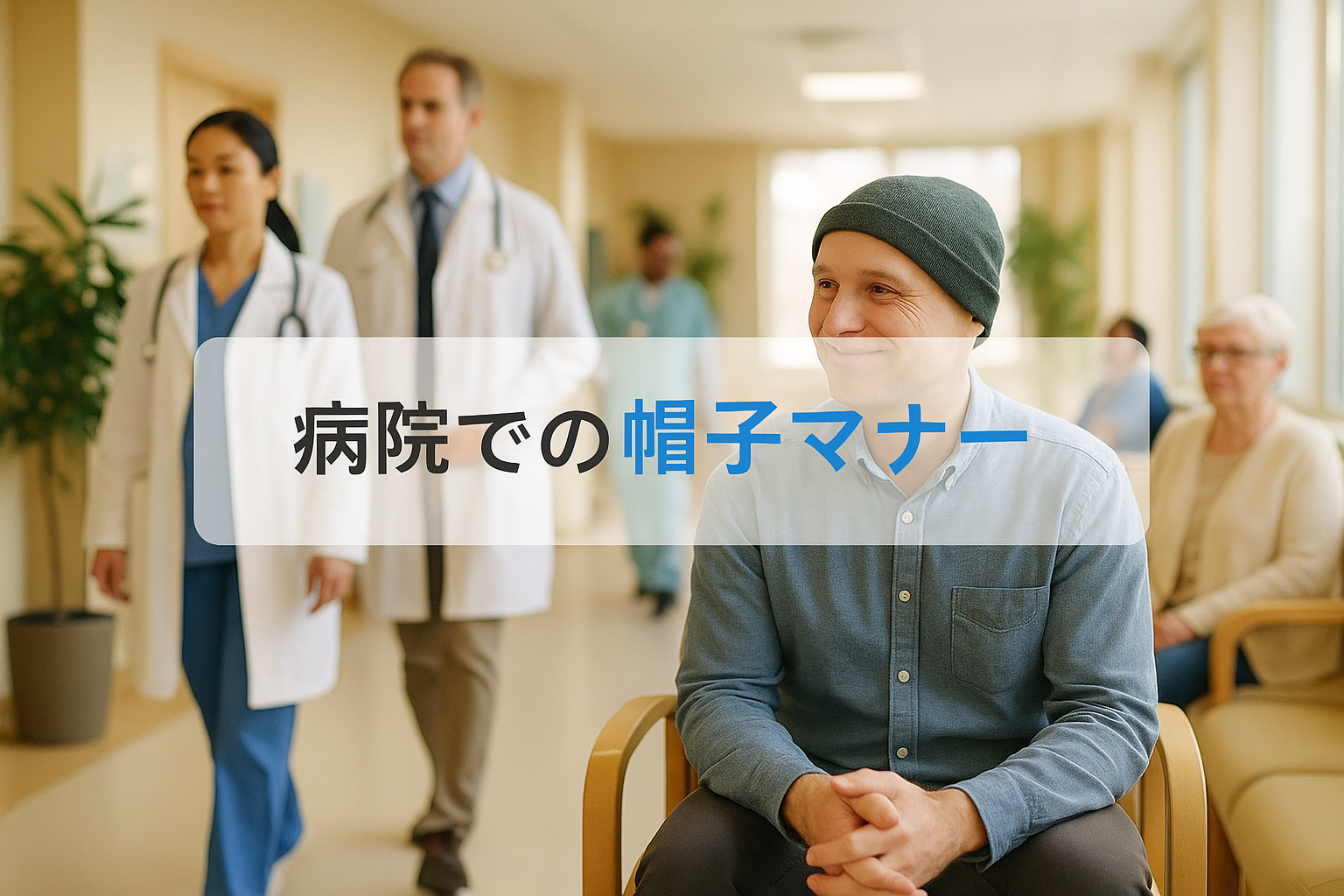 病院 帽子 マナー