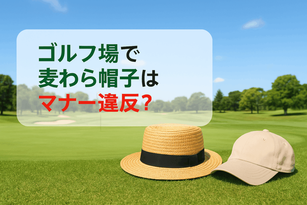 ゴルフ 麦わら帽子 マナー