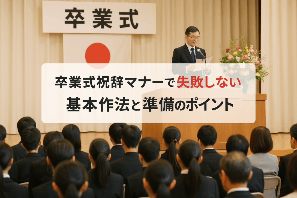 卒業式祝辞マナー