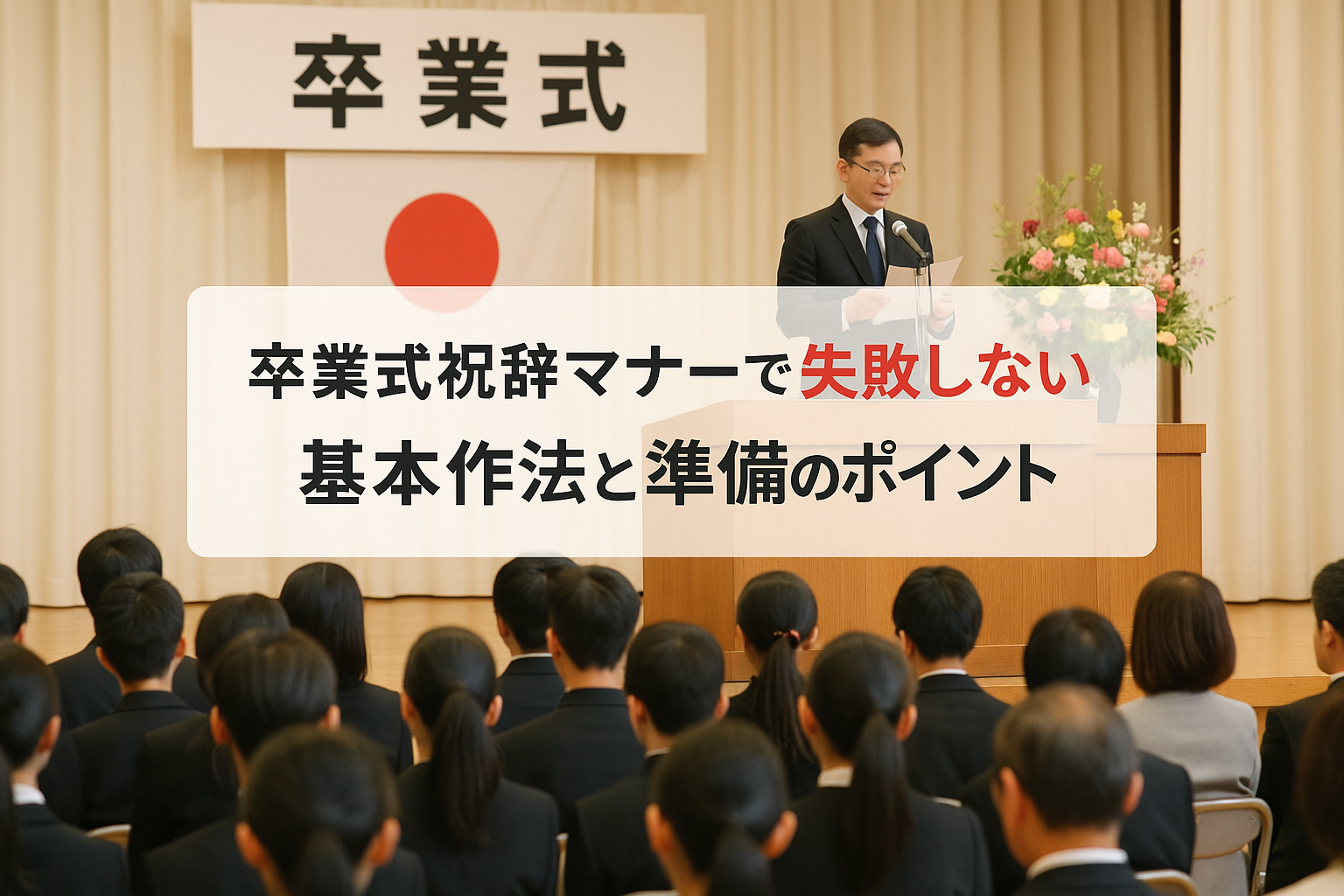 卒業式祝辞マナー