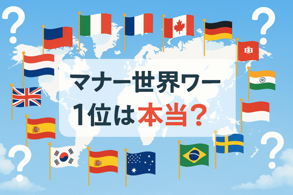 マナー世界ワースト1位は？