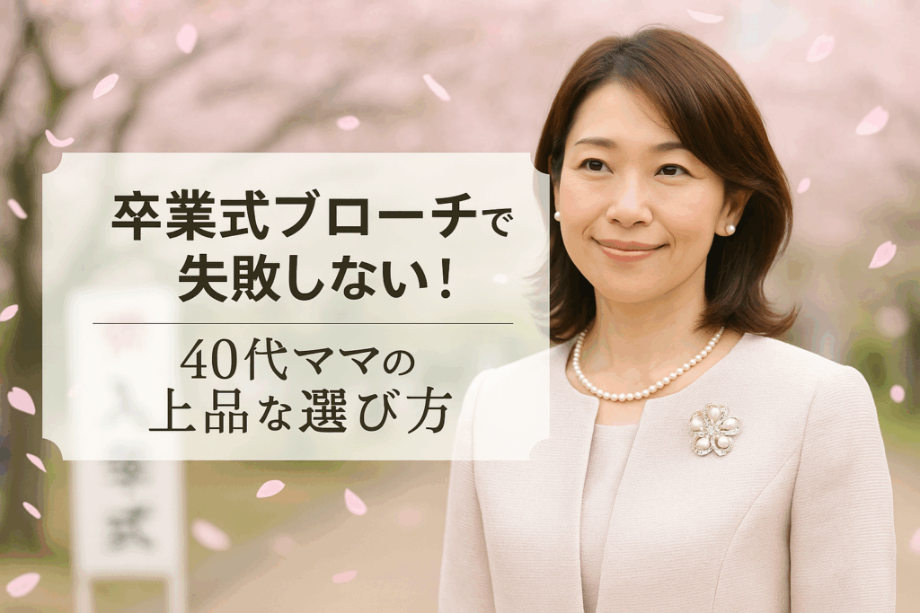 卒業式ブローチ