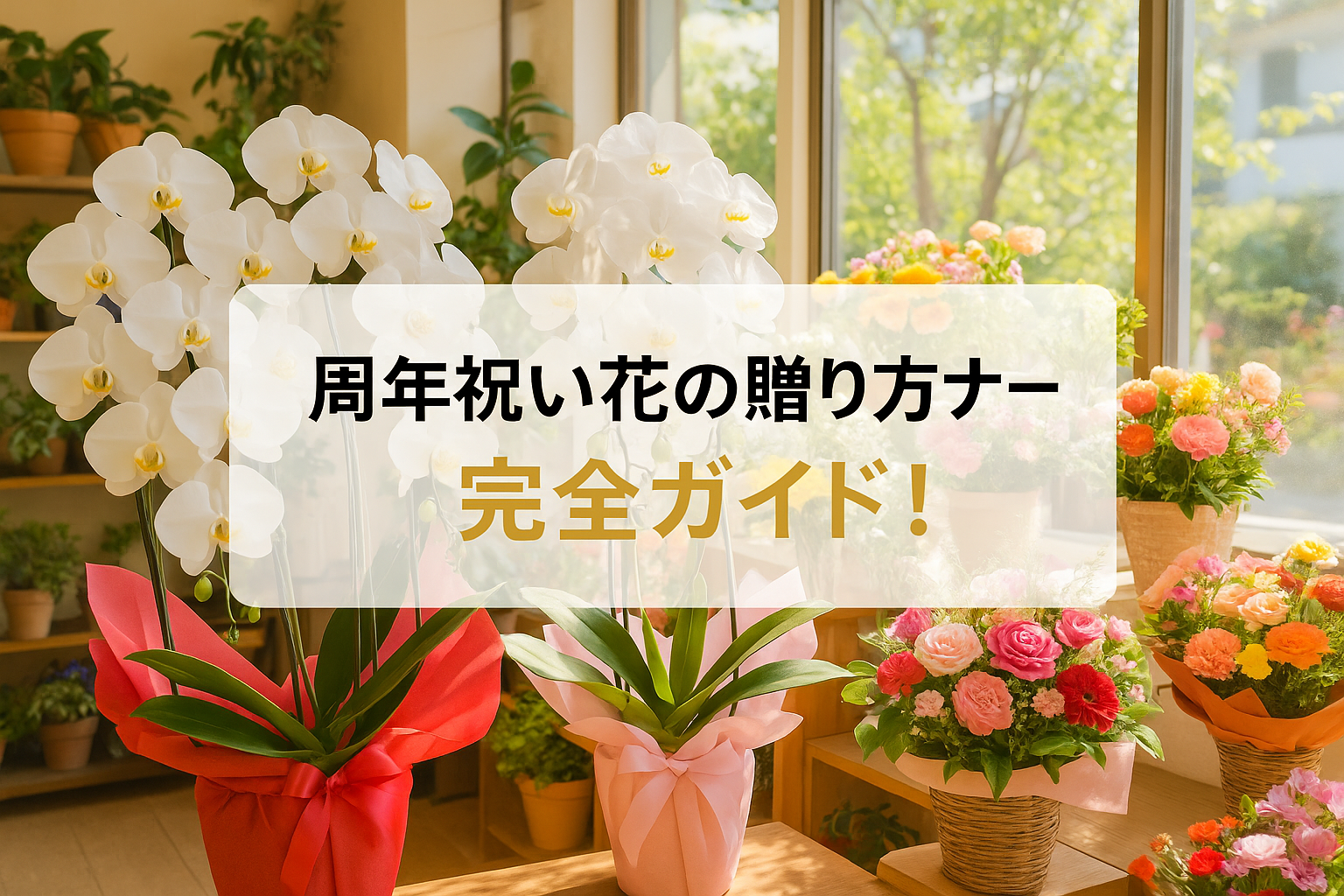 周年祝い花の贈り方マナー