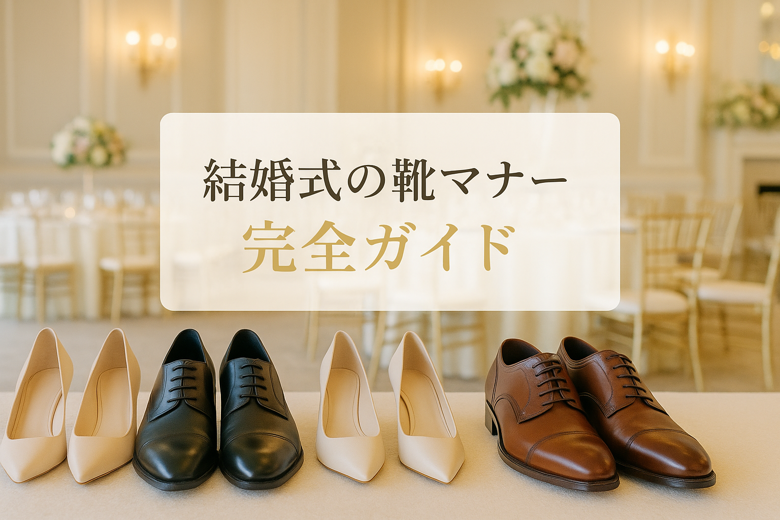結婚式の靴マナー完全ガイド！