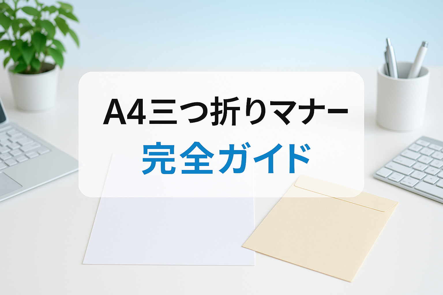 A4三つ折りマナーで失敗しない！ビジネス書類の正しい折り方