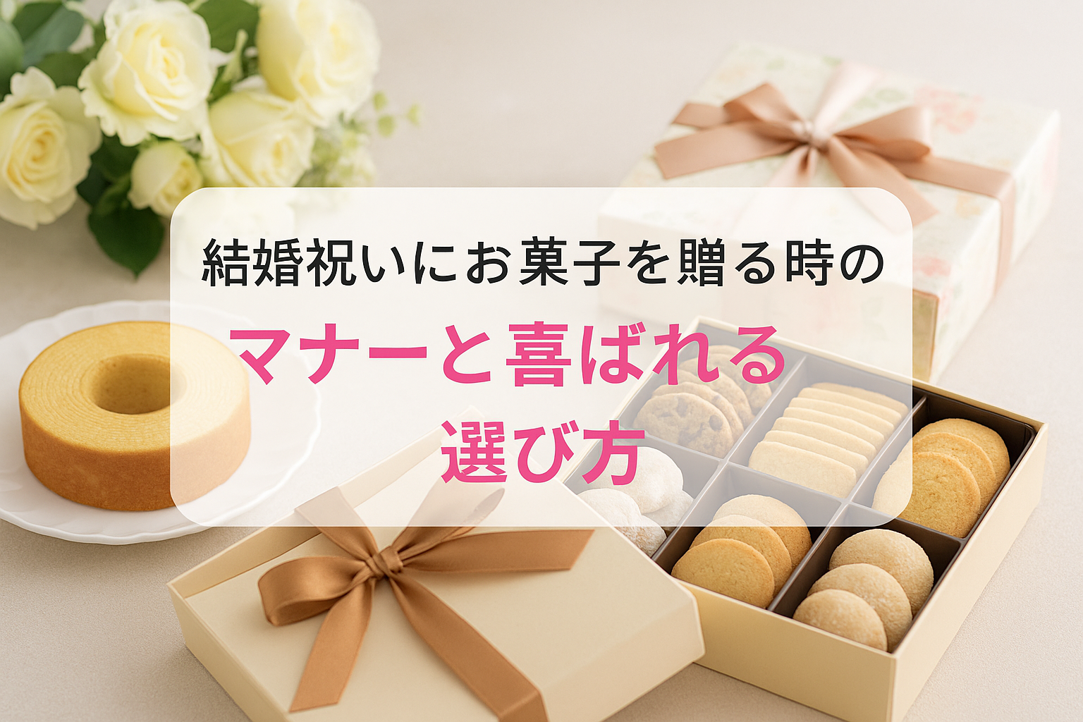 結婚祝いにお菓子を贈る時のマナー