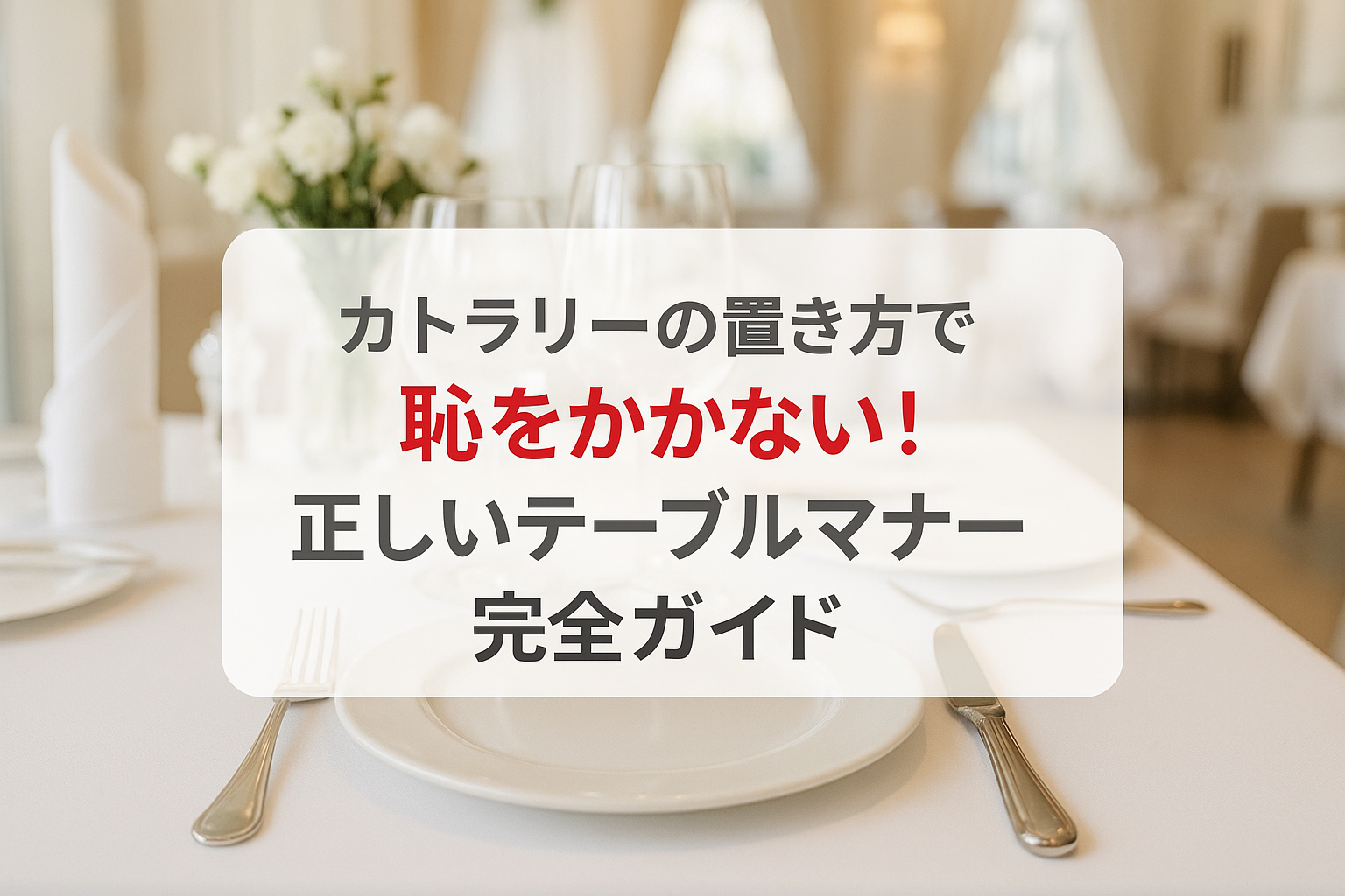 カトラリーの置き方