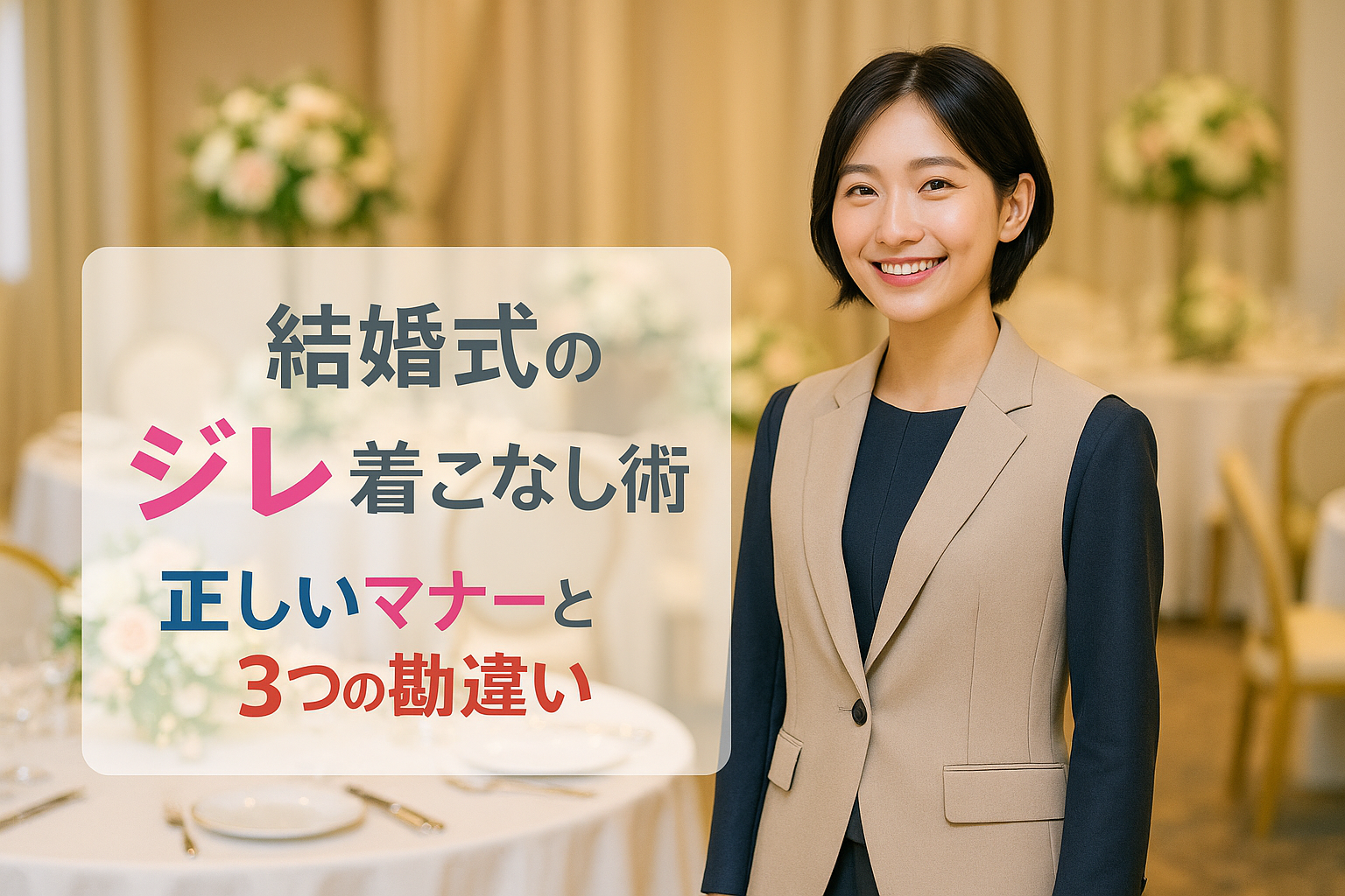 結婚式のジレはマナー違反？