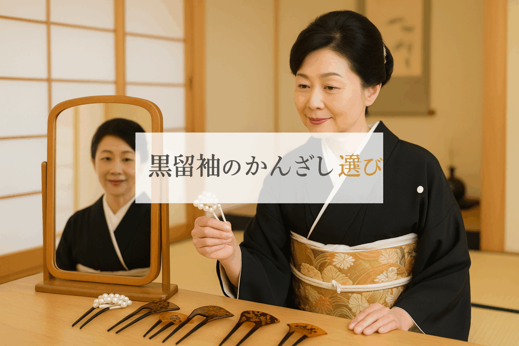 黒留袖のかんざし選びで失敗しない！年代別マナーと上品な髪飾りの選び方
