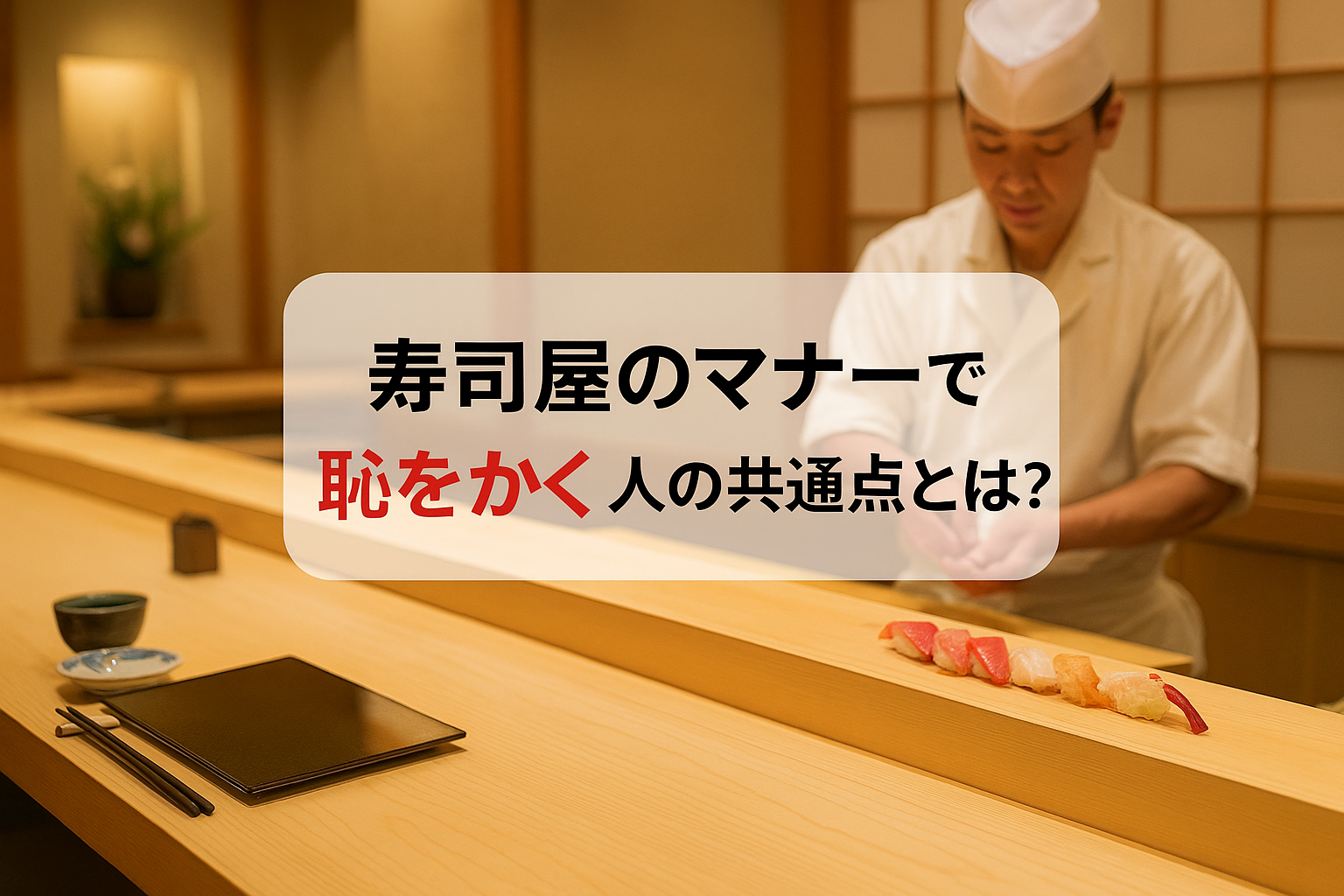 寿司屋のマナー