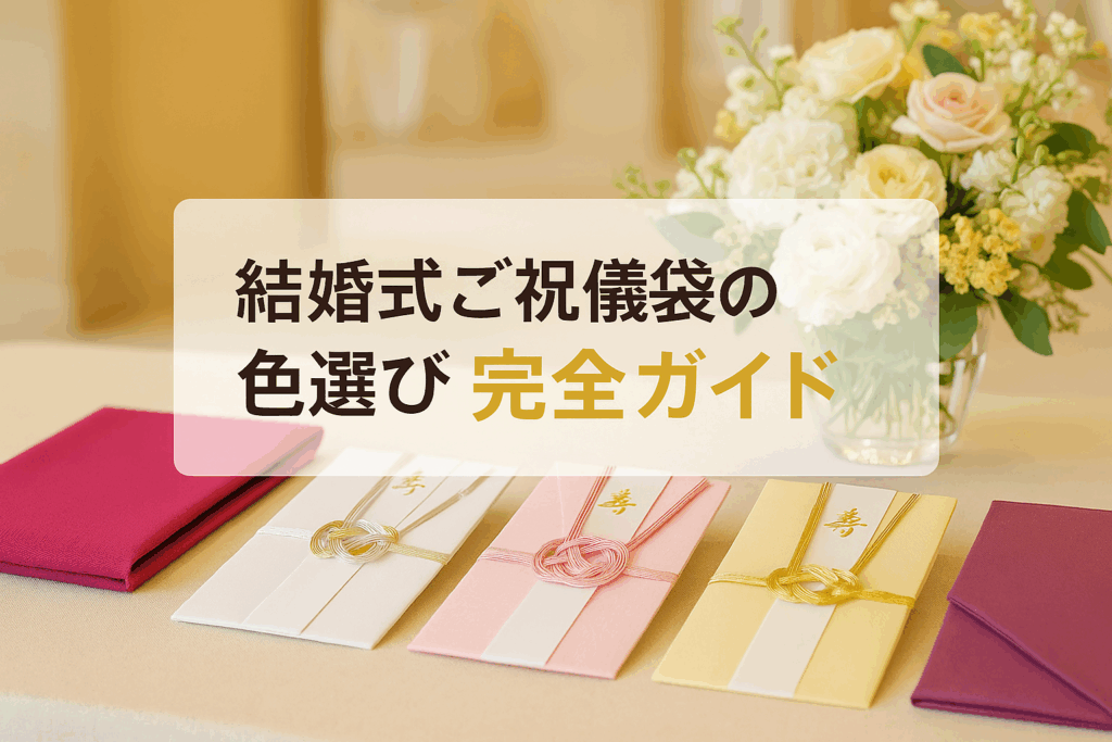 結婚式ご祝儀袋の色選び完全ガイド
