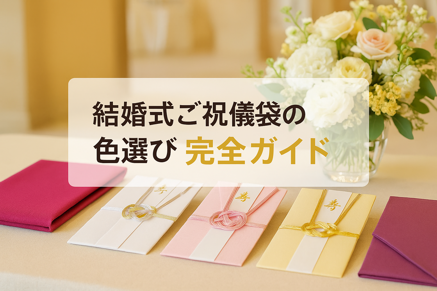 結婚式ご祝儀袋の色選び完全ガイド