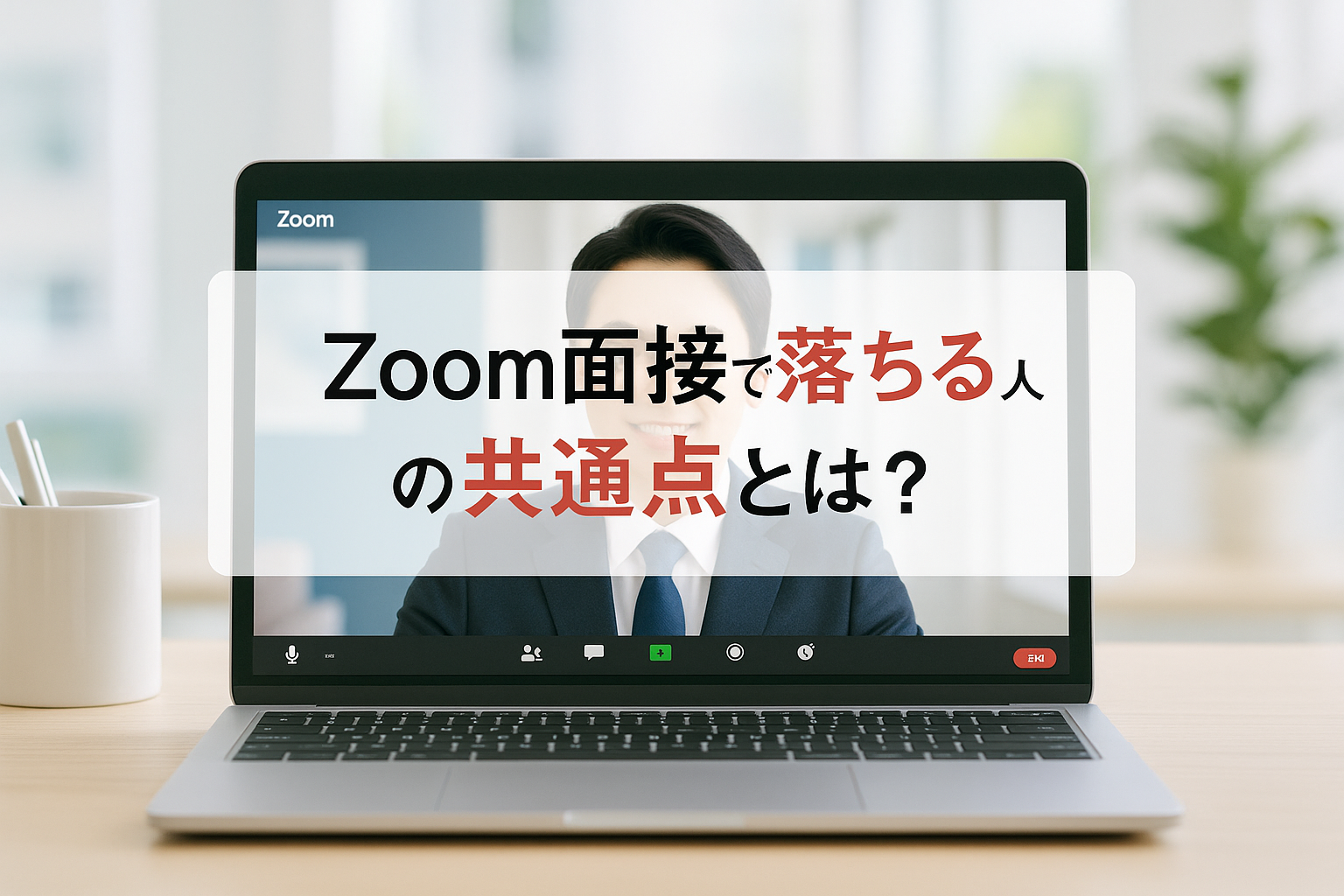 Zoom面接で落ちる人の共通点とは？