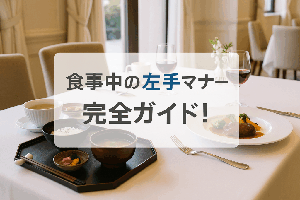 食事中の左手マナー完全ガイド！和食・洋食・海外での正しい使い方
