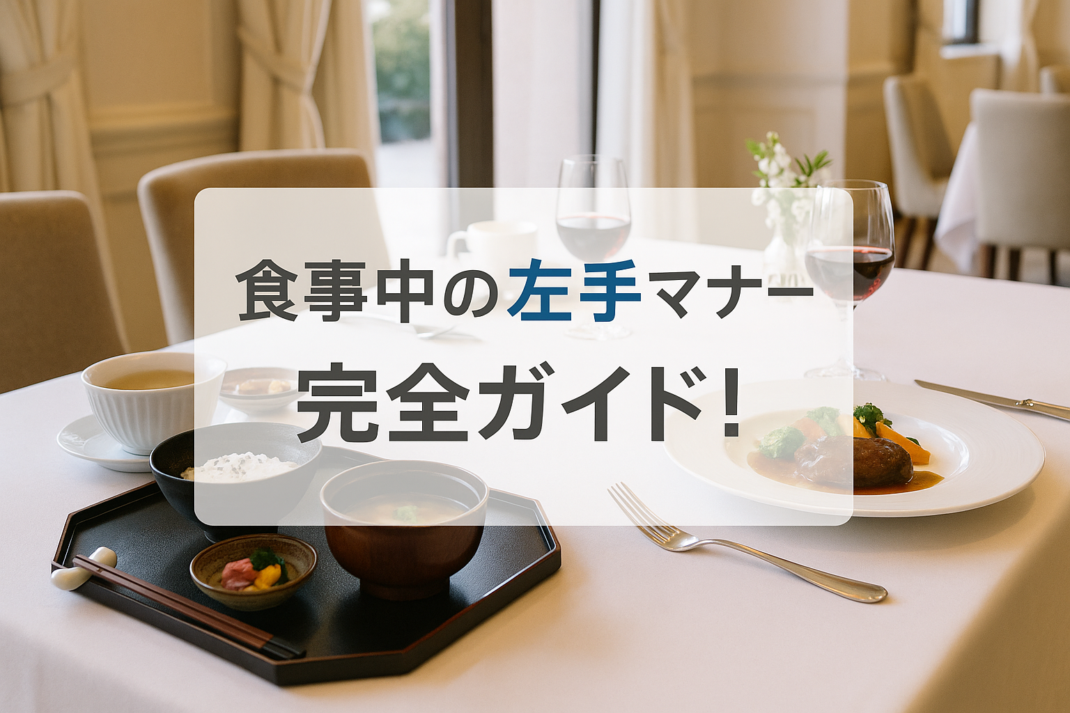食事中の左手マナー完全ガイド！和食・洋食・海外での正しい使い方