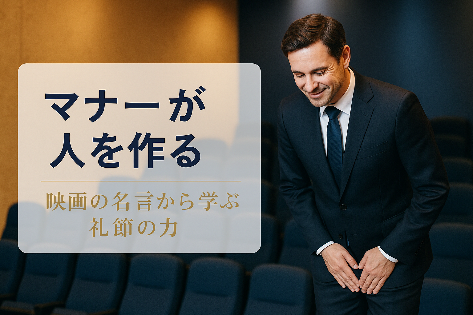 「マナーが人を作る」