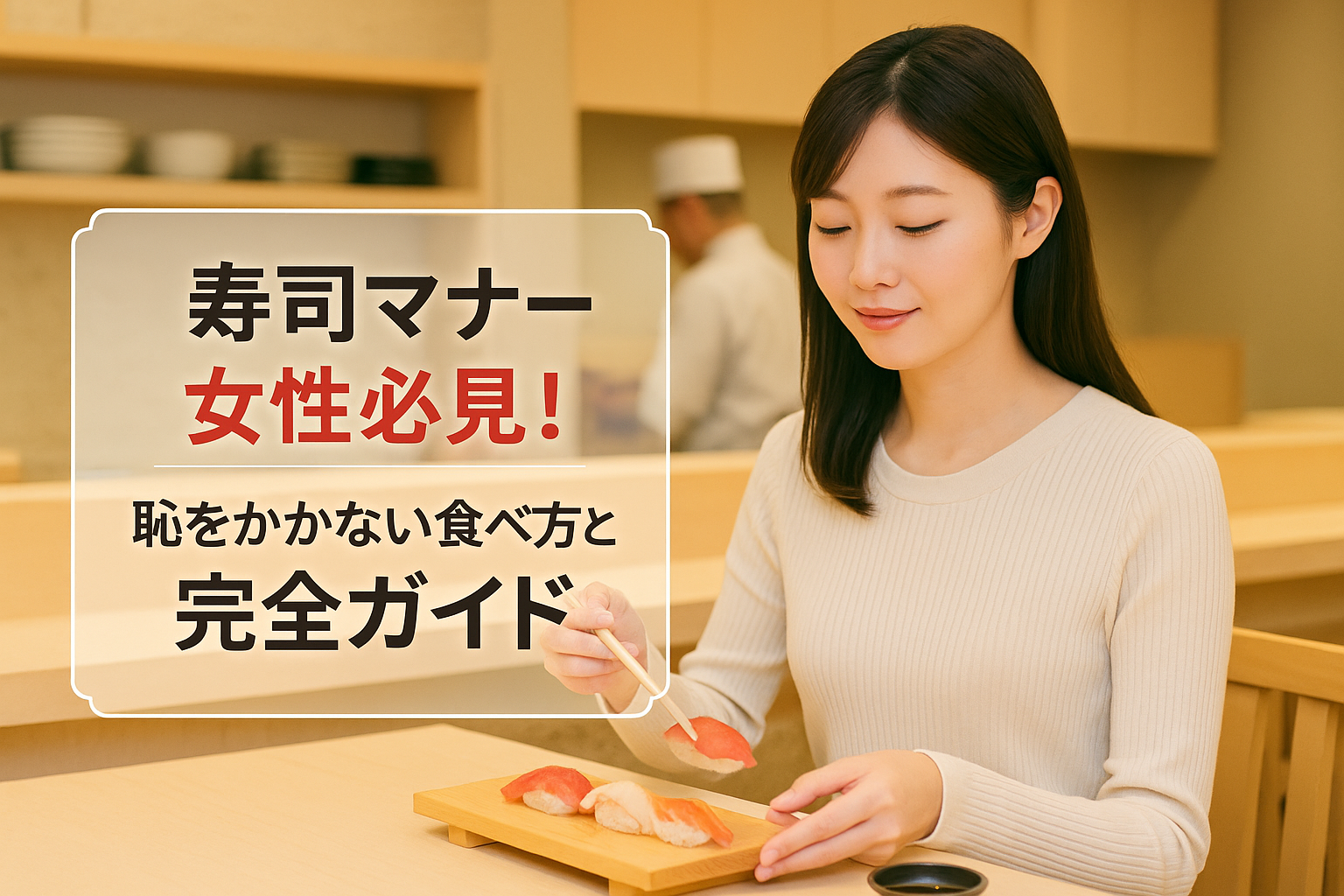 寿司マナー女性必見