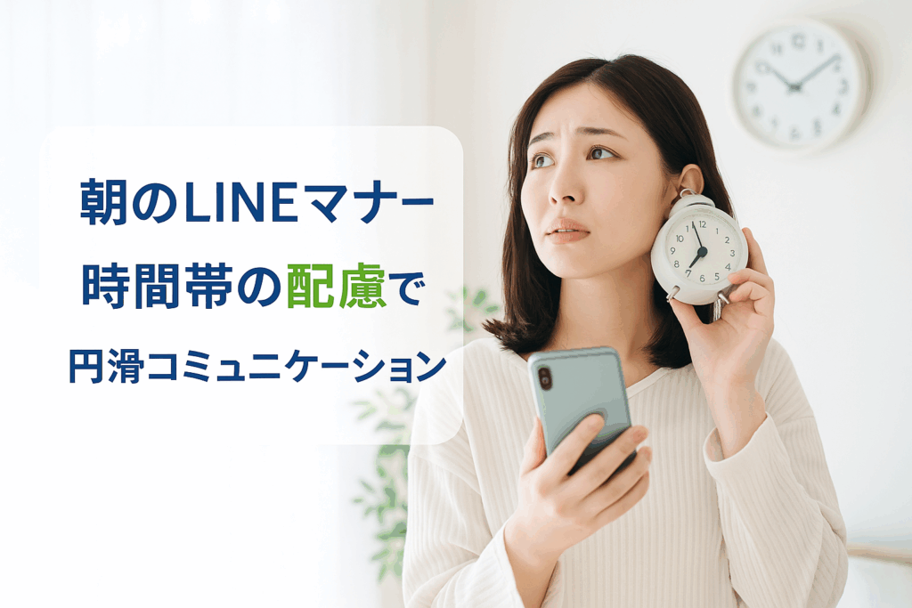 朝のLINEで「うざい」と思われる時間帯は？