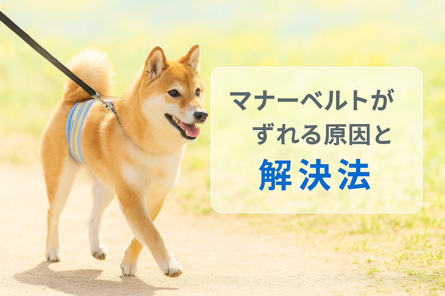 マナーベルトがずれる原因と解決法