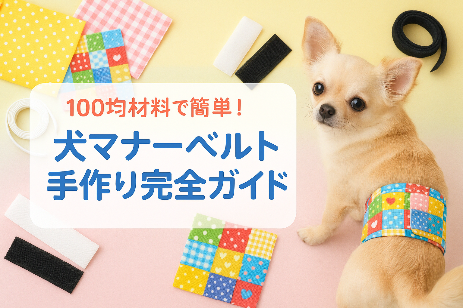 犬マナーベルト手作り完全ガイド！