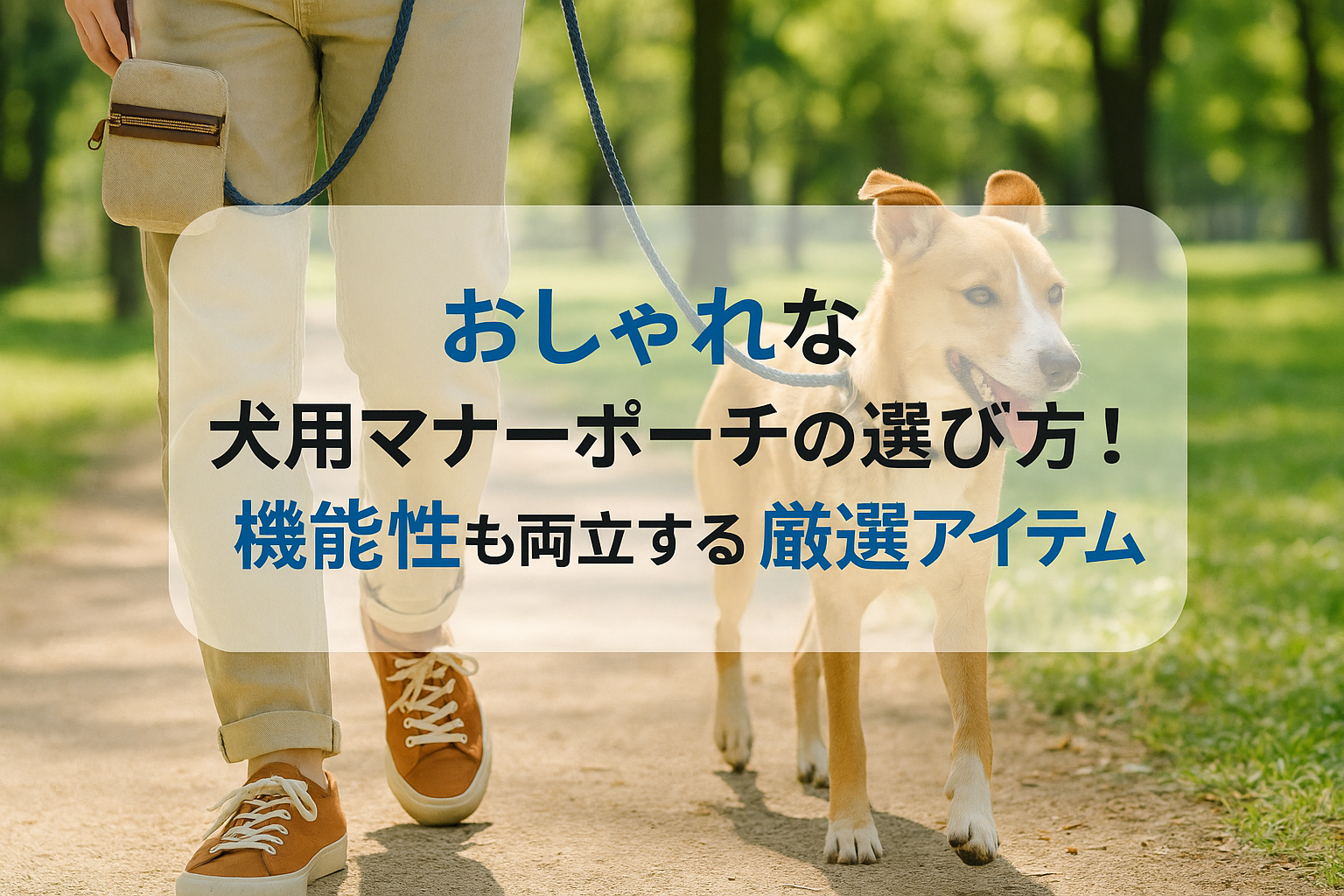 愛犬のマナーポーチもおしゃれに
