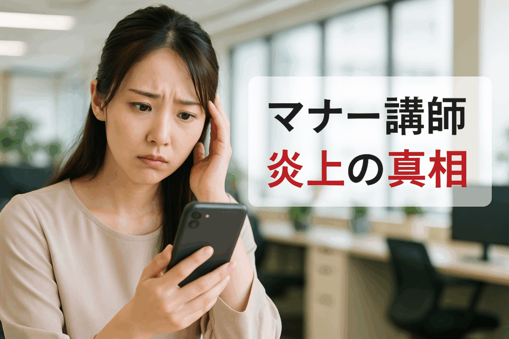 マナー講師炎上の真相