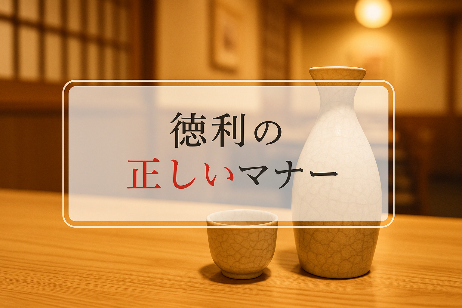 徳利の注ぎ口は使う？使わない？