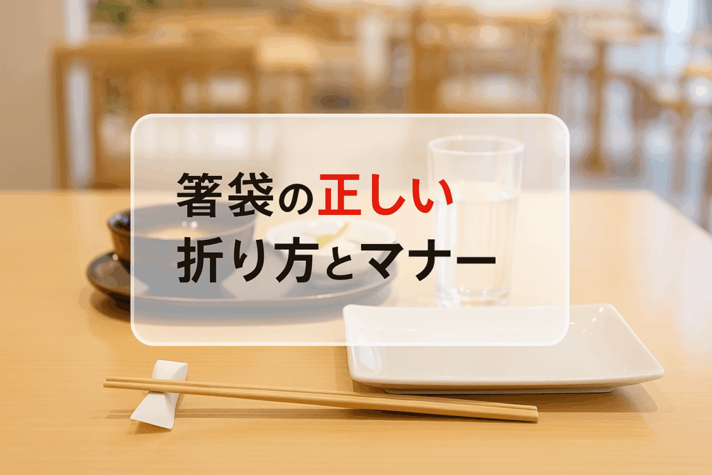 箸袋の折り方とマナー