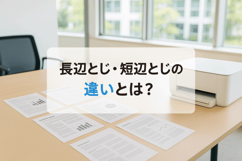 長辺とじ短辺とじの違いとは？