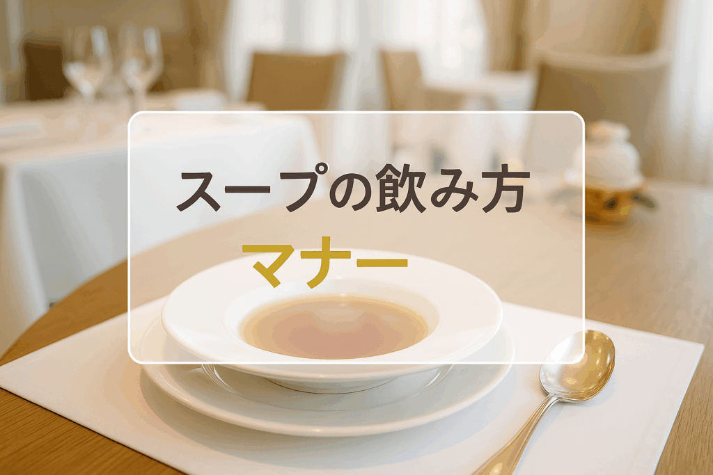 スープの飲み方マナー完全ガイド