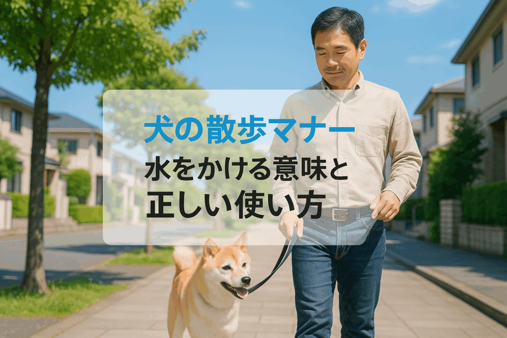 犬の散歩で水をかける意味とは？